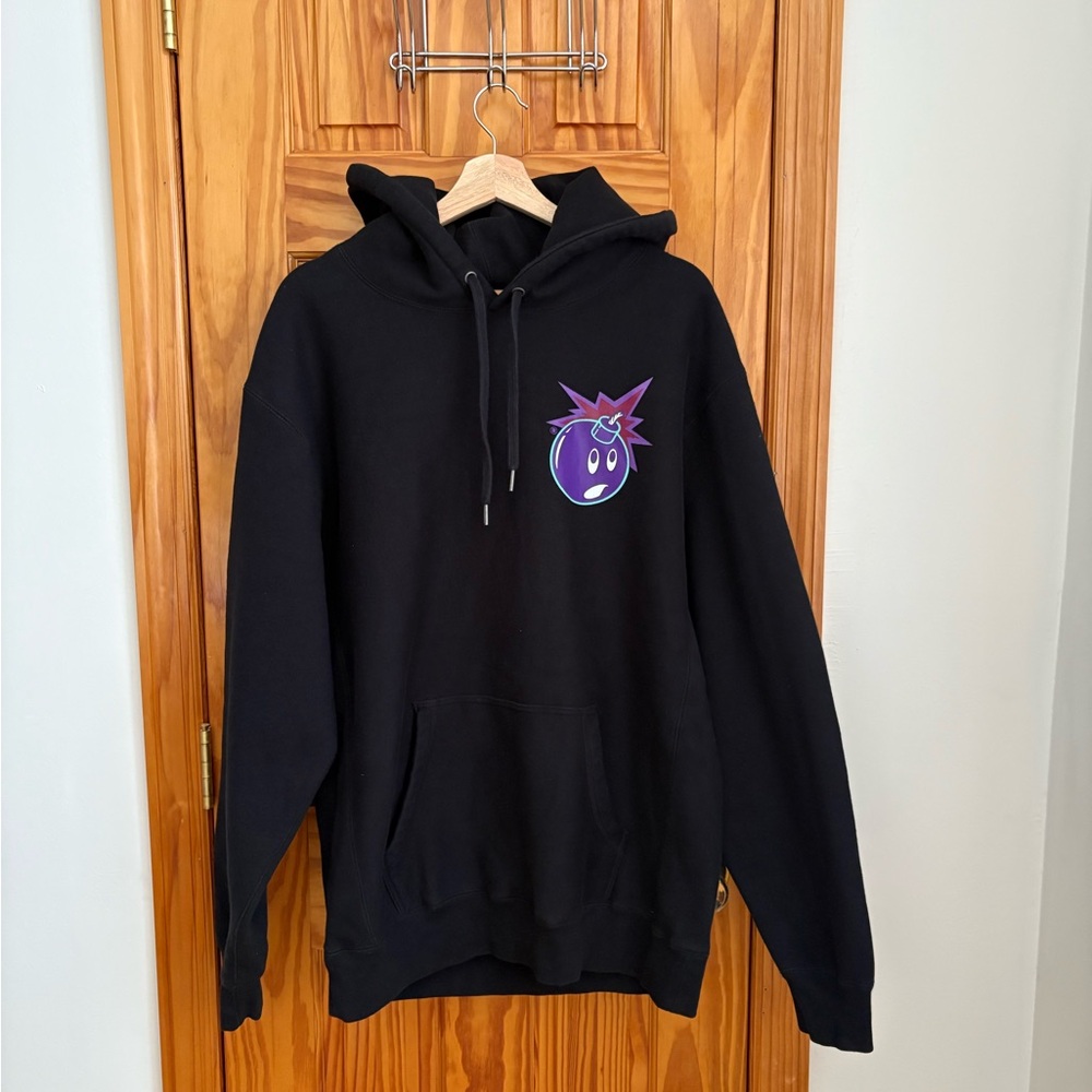 The Hundreds Black Hoodie with Purple Graphic